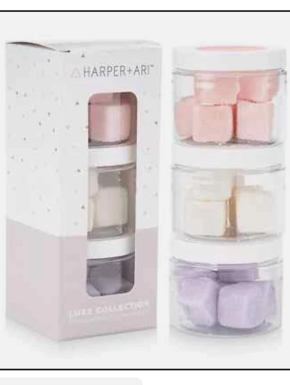 HARPER + ARI Exfoliating sugar cubes 18 Piece LUXE COLLECTION rose coconut dream
